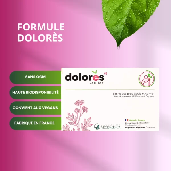 DOLORES® Gélules - douleurs articulations muscles soulage douleurs